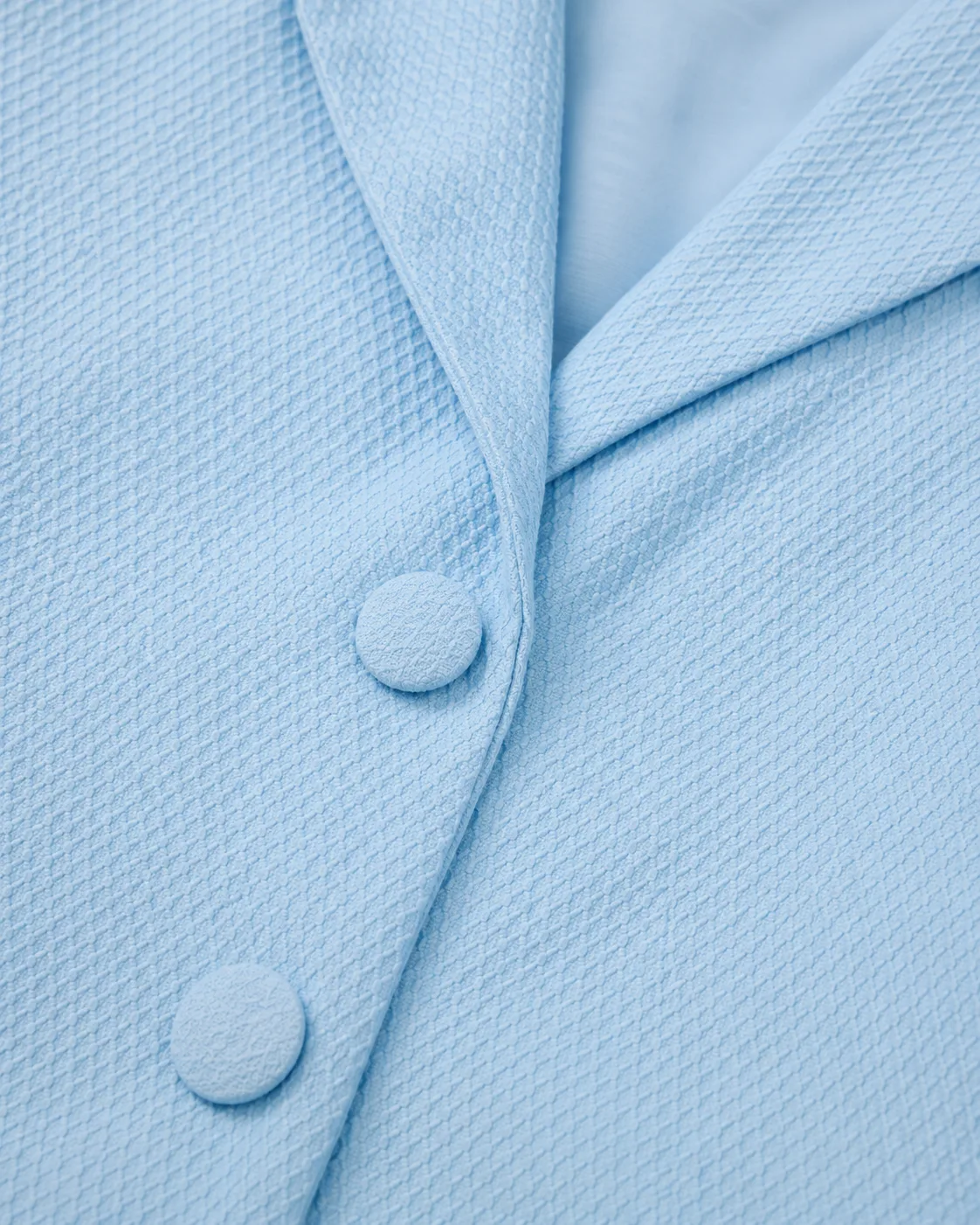 Aero Pastel Blue Halter Blazer Mini Dress — view 8