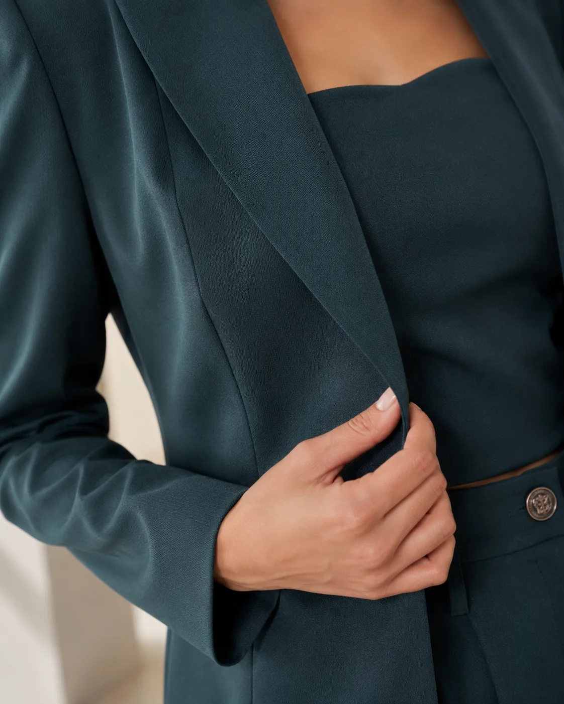 Augusta Teal Power Suit Set — view 8