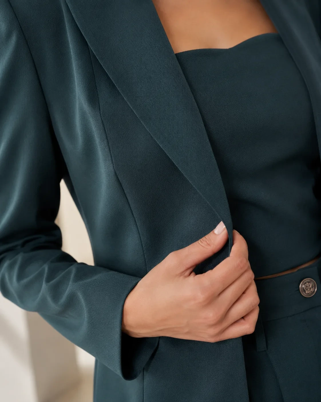 Augusta Teal Power Suit Set — view 8