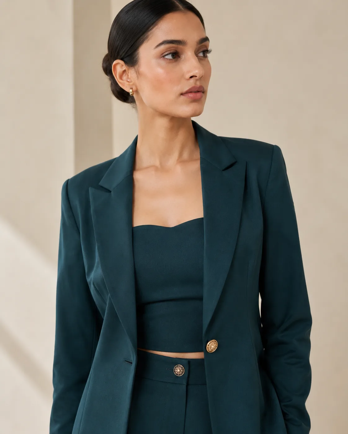Augusta Teal Power Suit Set — view 3