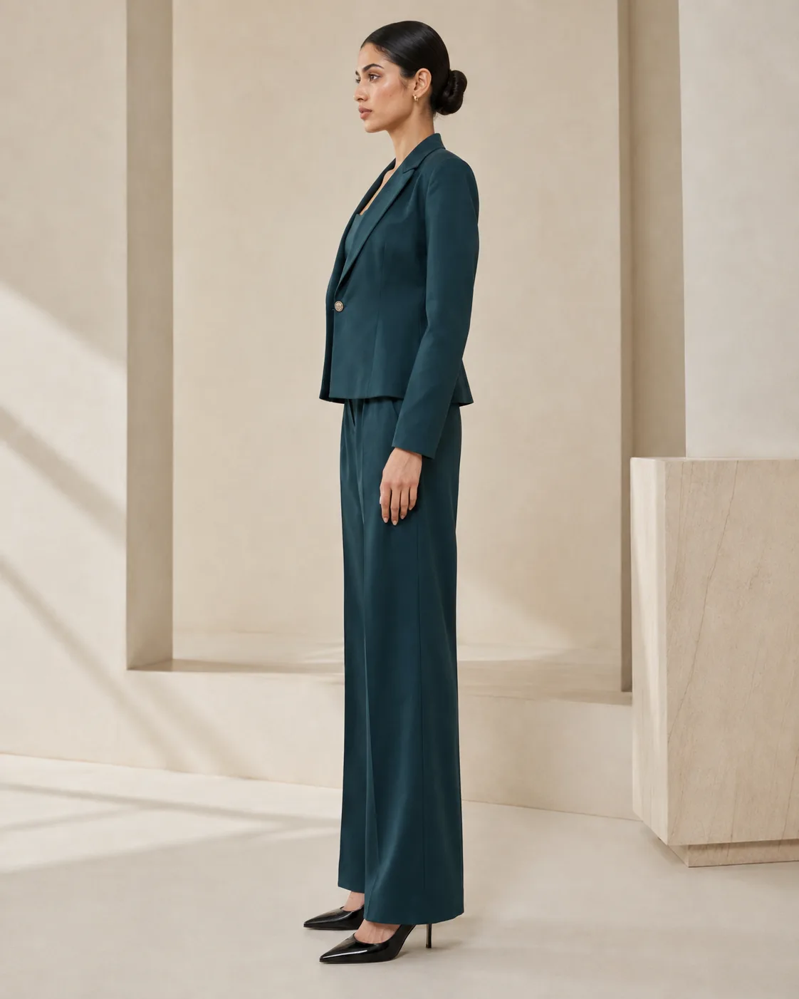Augusta Teal Power Suit Set — view 4