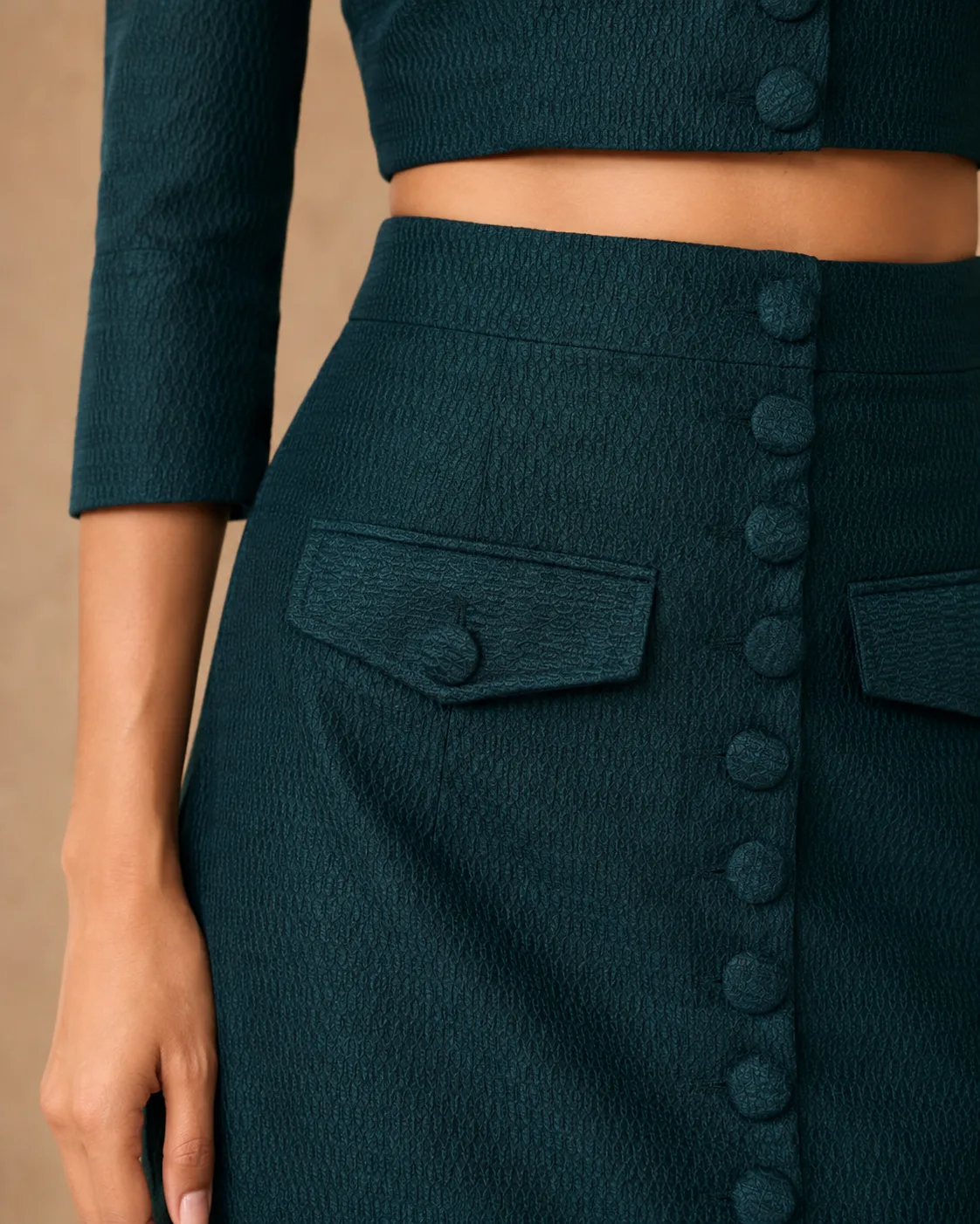 Twin Set Teal Green Tailored Co-ord — view 5