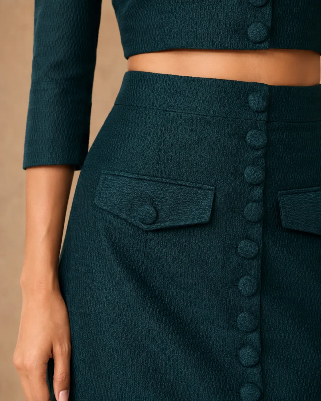 Twin Set Teal Green Tailored Co-ord — view 5