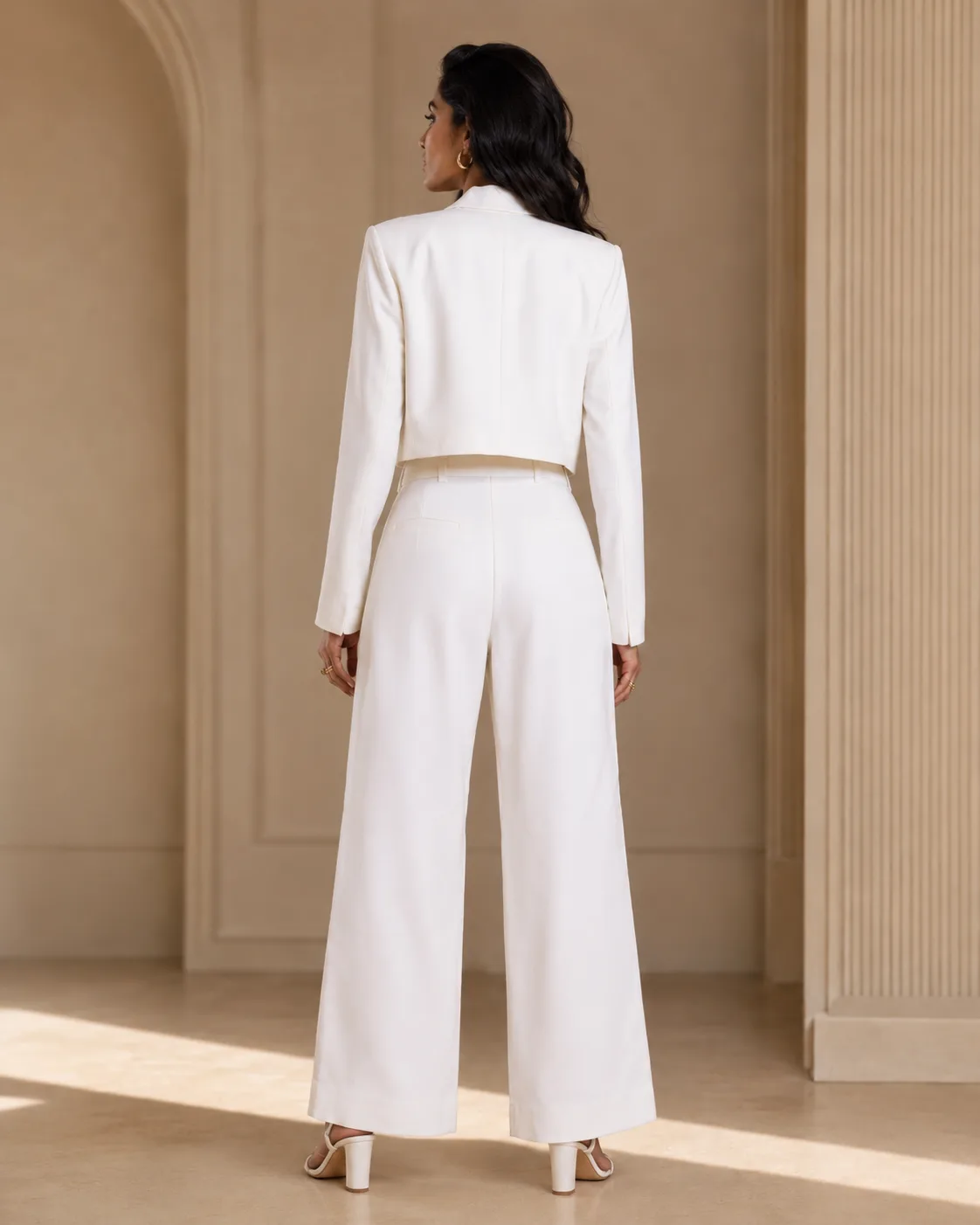Elysian Set Off-White Three-Piece Tailored Suit — view 7