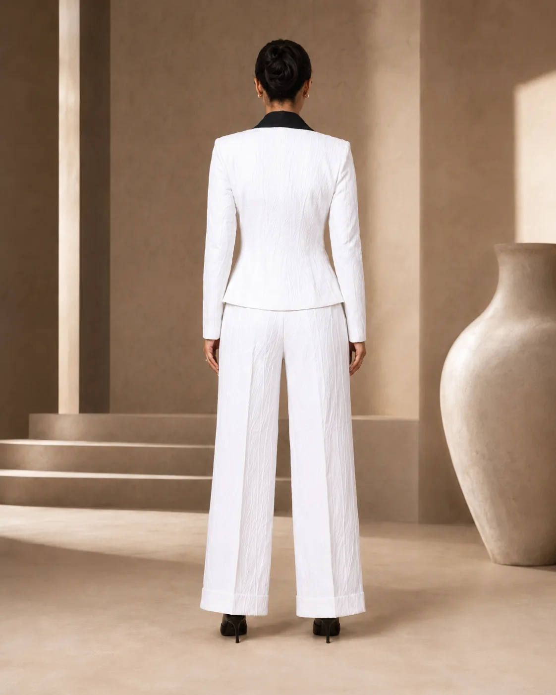 Orvella Sculpted Tuxedo Co-ord Set — view 7