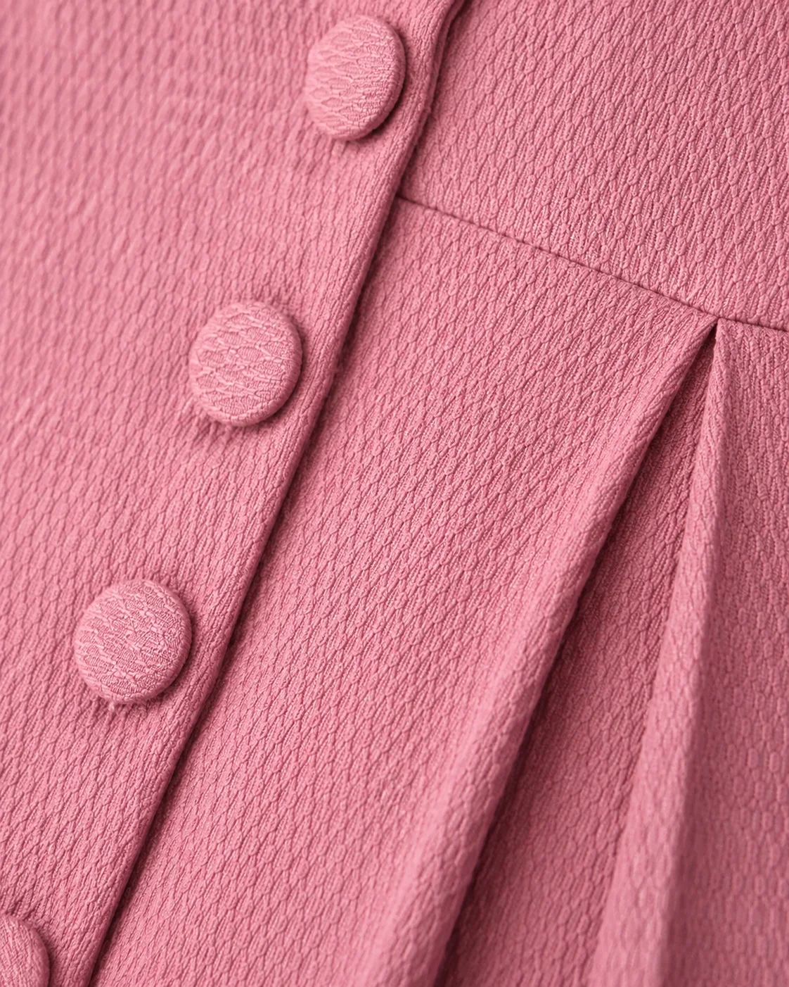 Madison Set Dusky Pink Textured Button-Down Co-ord — view 5