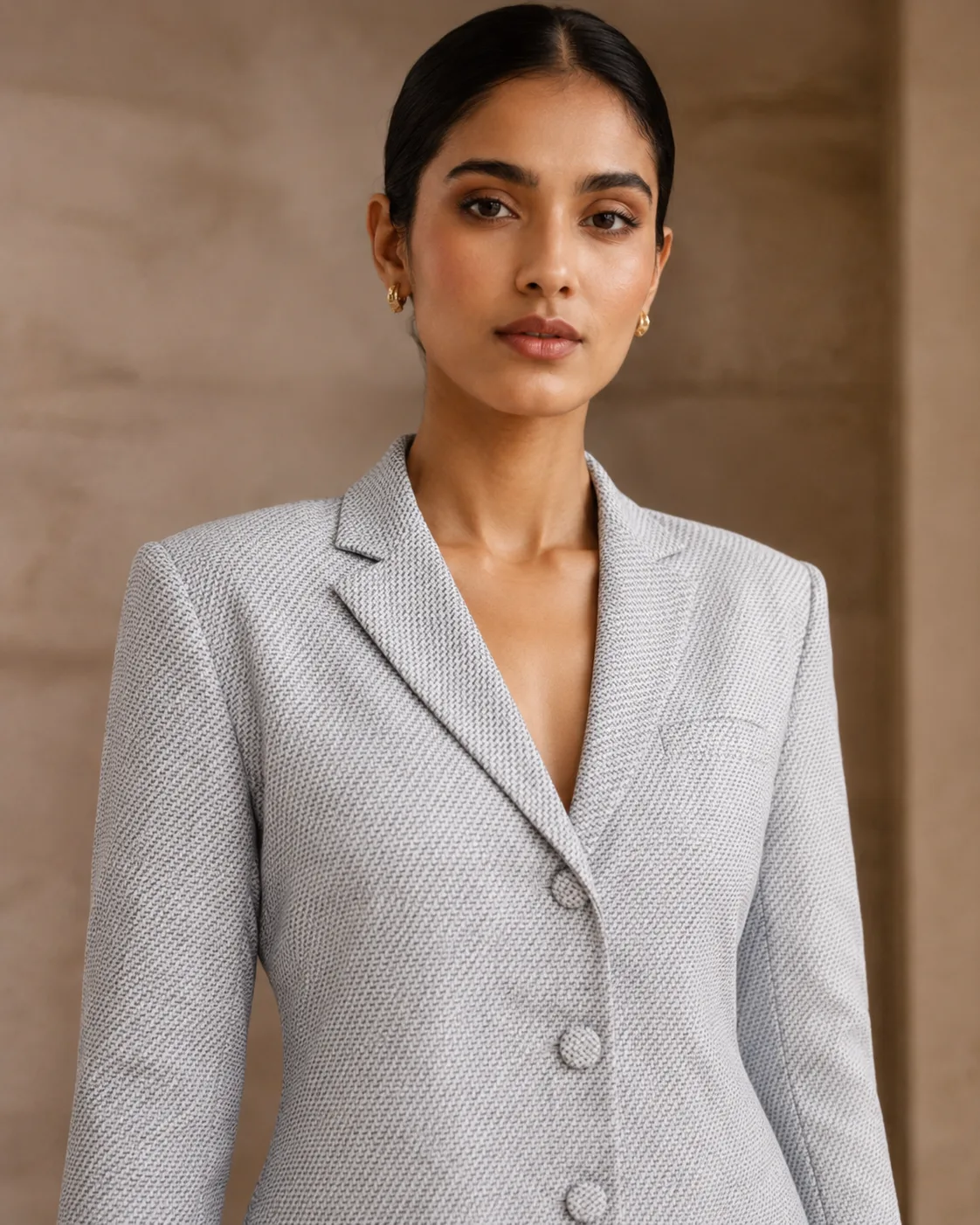 Elara Structured Open-Back Blazer Mini Dress — view 4