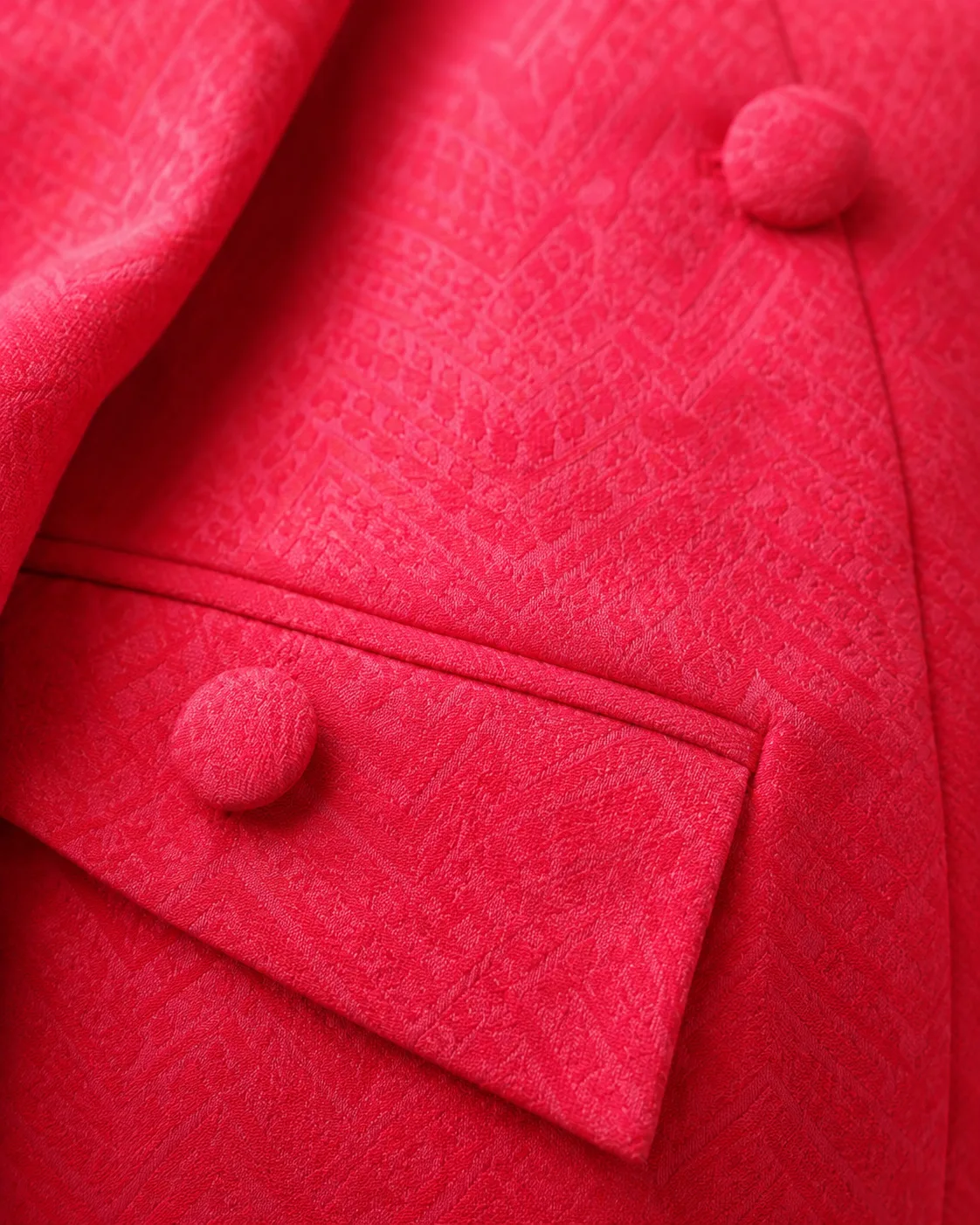 Juna Set Bright Pink Jacquard Three-Piece Skirt Set — view 5