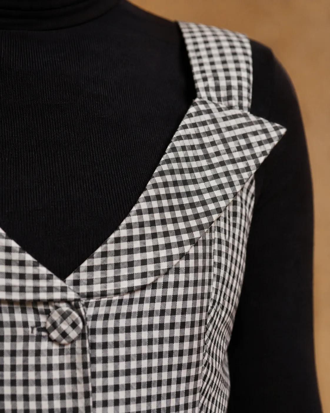 Rion Monochrome Tailored Midi Dress — view 5