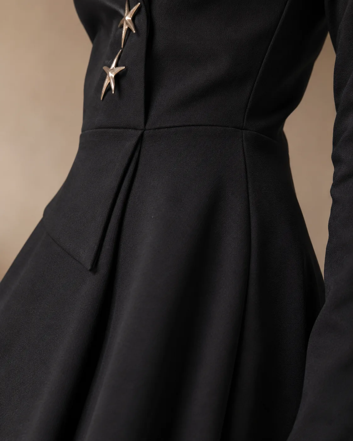 Maja Star-Lapel Midi Dress — view 5
