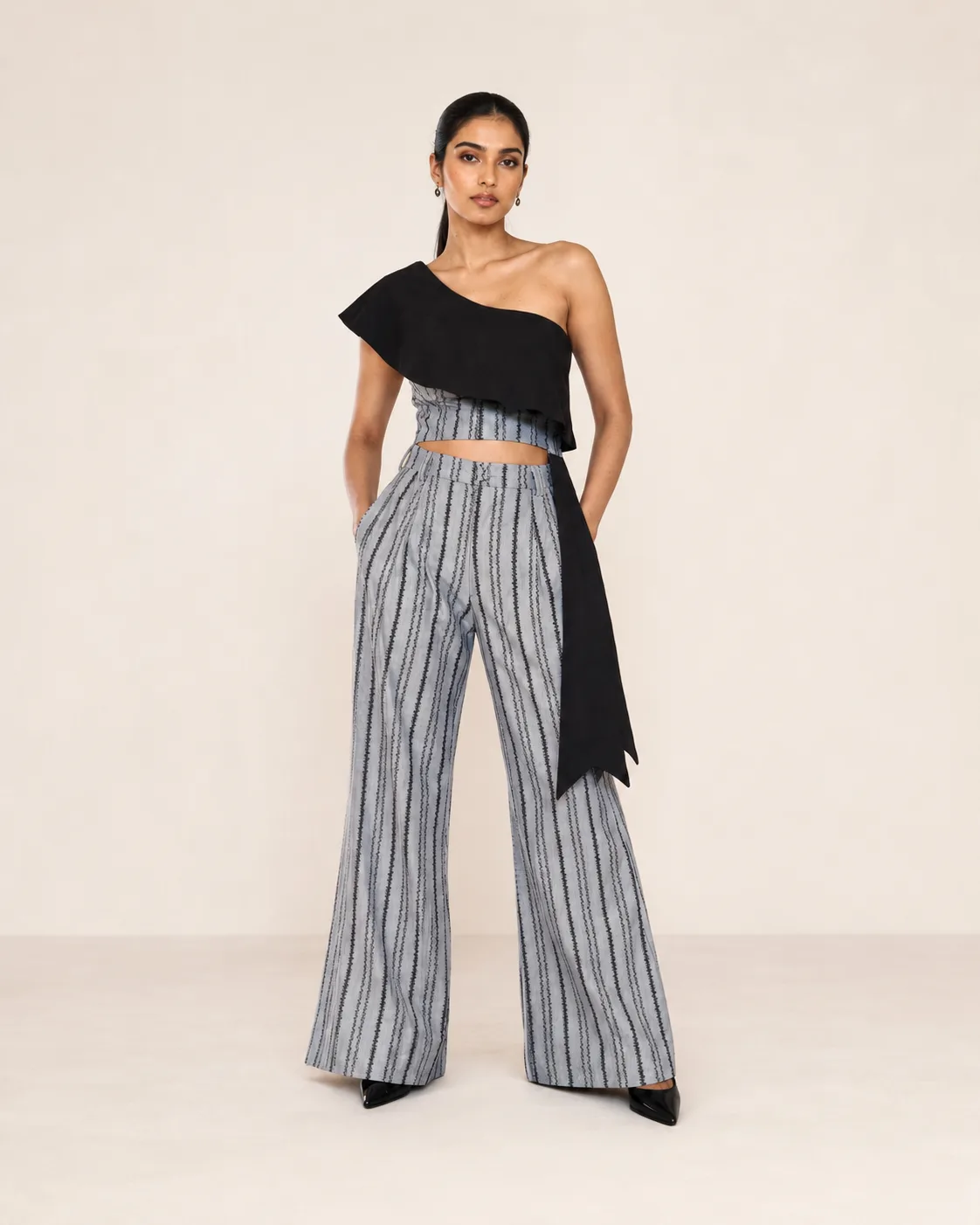Urban Echo One-Shoulder Jacquard Co-ord