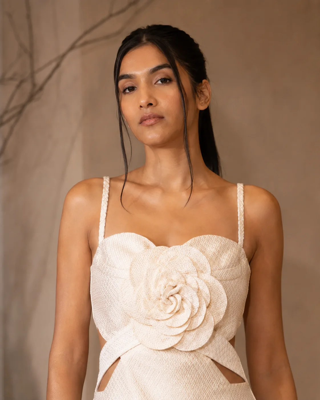 Minico 3D Floral Brocade Mini Dress — view 4