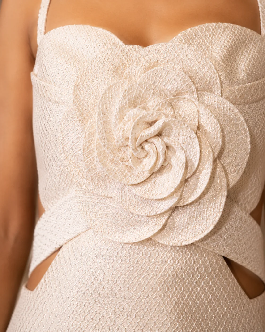 Minico 3D Floral Brocade Mini Dress — view 5