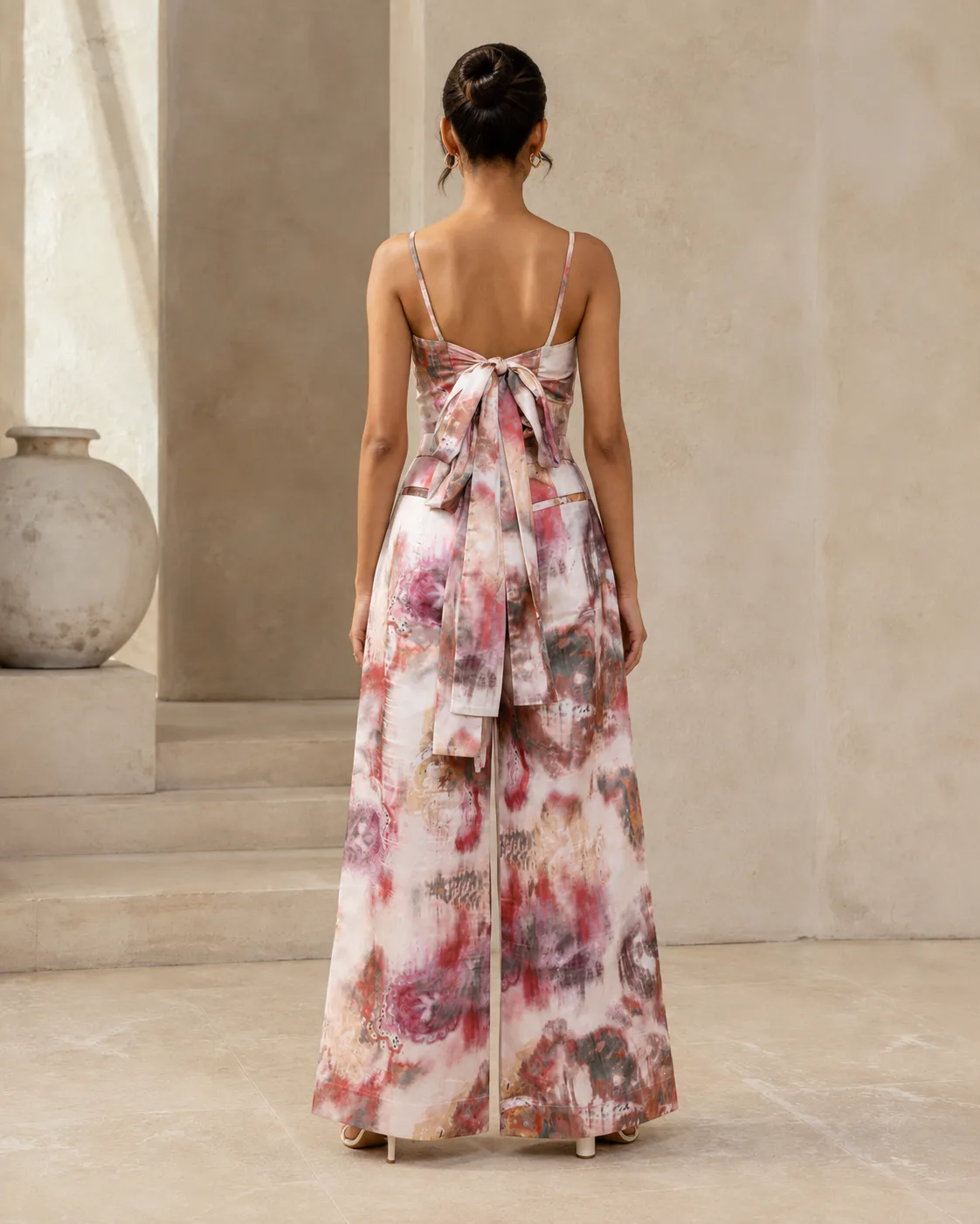 Nebula Printed Satin Co-ord Set — view 7